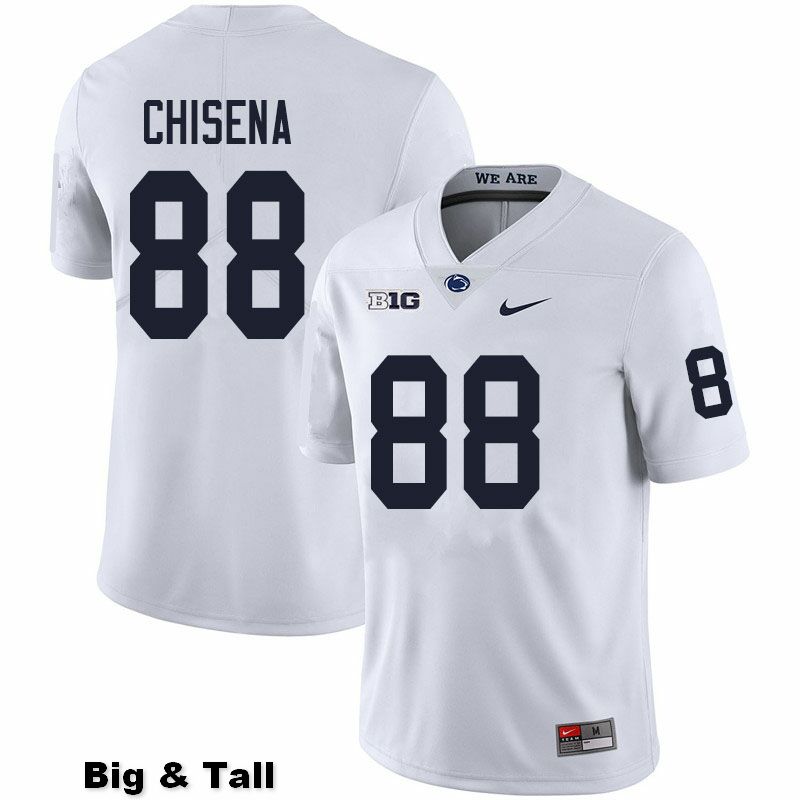 NCAA Nike Men's Penn State Nittany Lions Dan Chisena #88 College Football Authentic Big & Tall White Stitched Jersey OTF2498TO